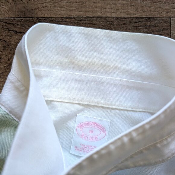 Brooks Brothers Size 10 Womens Button Shirt  Colorblock Pastels - Picture 8 of 12